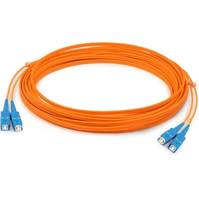 AddOn 2m SC (Male) to SC (Male) Orange OM1 Duplex Fiber OFNR (Riser-Rated) Patch Cable AddOn