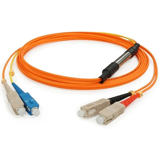 AddOn 2m SC (Male) to SC (Male) Orange OM1 & OS1 Duplex Fiber Mode Conditioning Cable AddOn