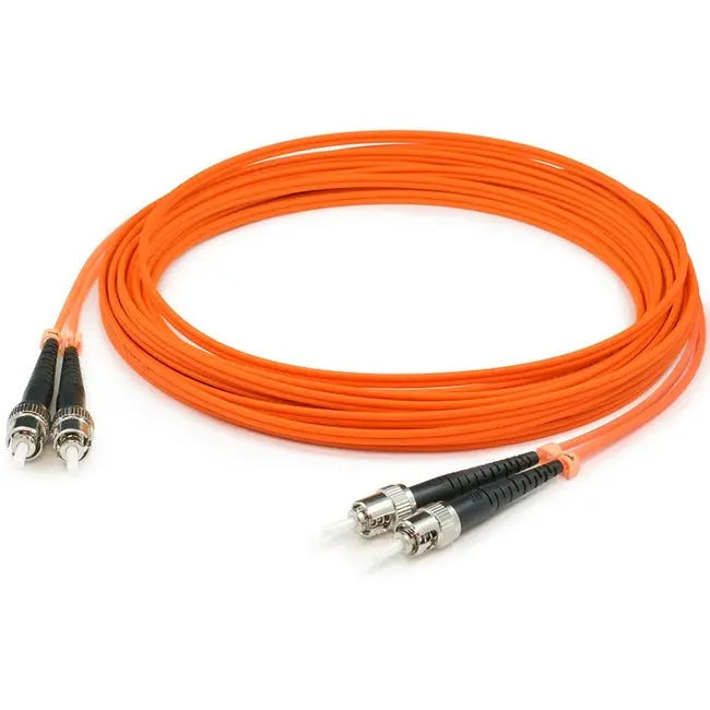 AddOn 2m ST (Male) to ST (Male) Orange OM1 Duplex Fiber OFNR (Riser-Rated) Patch Cable AddOn