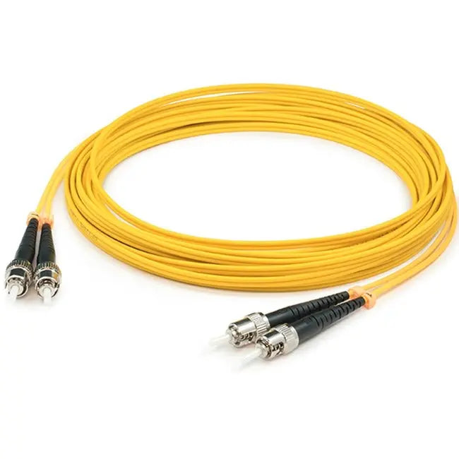 AddOn 2m ST (Male) to ST (Male) Yellow OS1 Duplex Fiber OFNR (Riser-Rated) Patch Cable AddOn