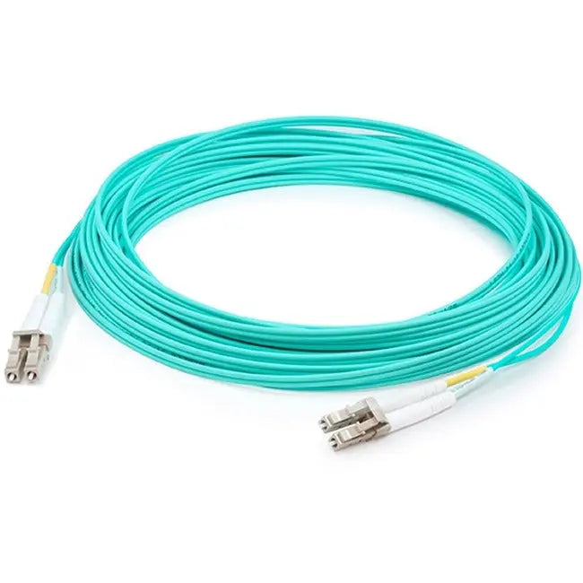 AddOn 35m LC (Male) to LC (Male) Aqua OM4 Duplex Fiber OFNR (Riser-Rated) Patch Cable AddOn