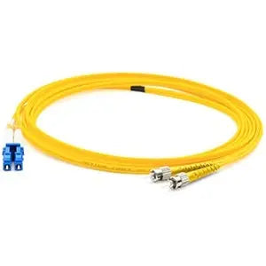 AddOn 3m FC (Male) to LC (Male) Yellow OS1 Duplex Fiber OFNR (Riser-Rated) Patch Cable AddOn