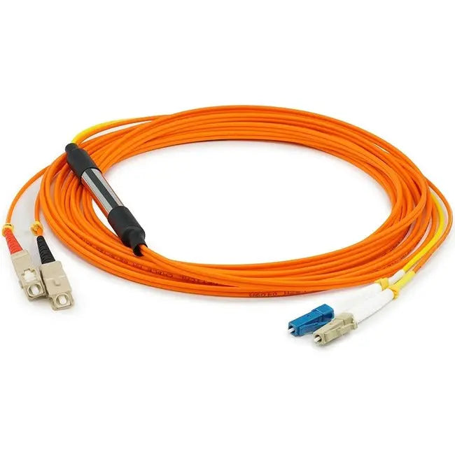 AddOn 3m LC (Male) to SC (Male) Orange OM1 & OS1 Duplex Fiber Mode Conditioning Cable AddOn