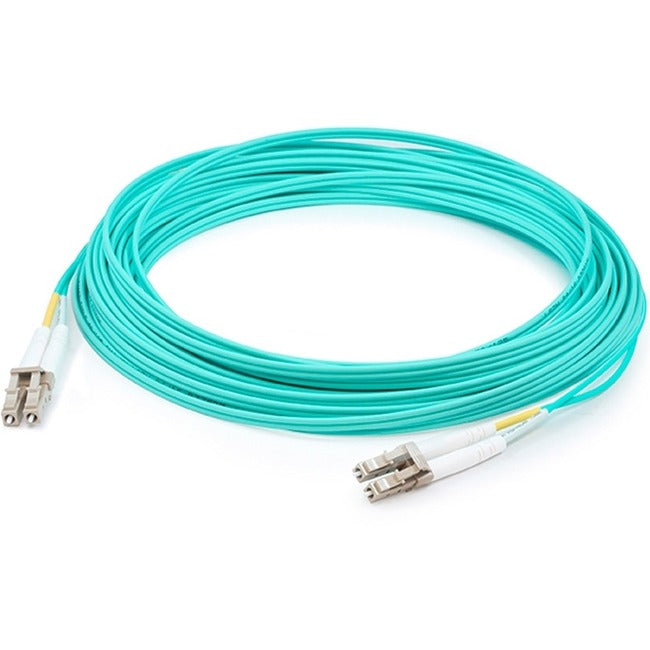 AddOn 45m LC (Male) to LC (Male) Aqua OM4 Duplex Fiber OFNR (Riser-Rated) Patch Cable AddOn