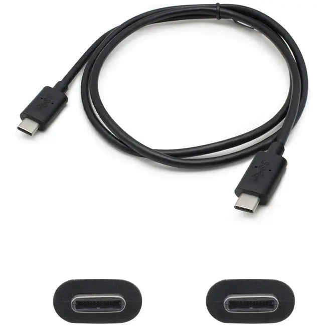 AddOn 5-Pack of 1m USB 3.1 (C) Male to Male Black Cables AddOn