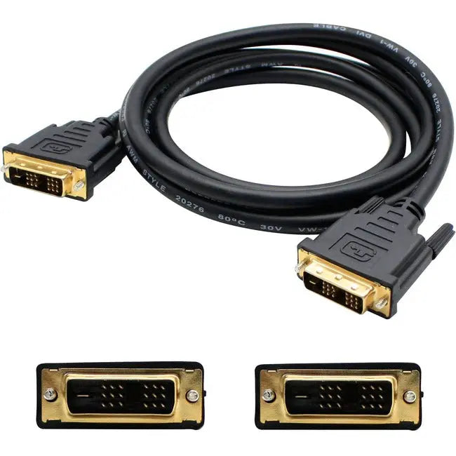 AddOn 5-Pack of 6ft DVI-D Male to Male Black Cables AddOn