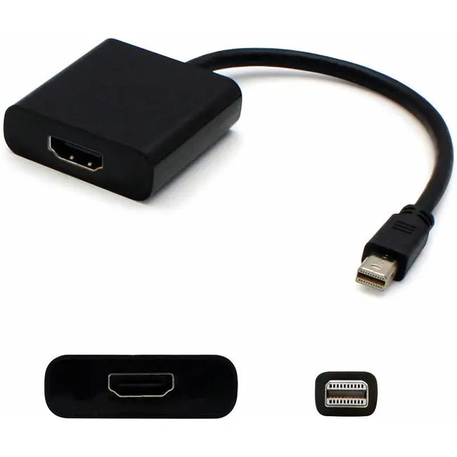 AddOn 5-Pack of 8in Lenovo 0A36536 Compatible Mini-DisplayPort Male to VGA Female Black Adapter Cables with Support for Intel Thunderbolt? AddOn