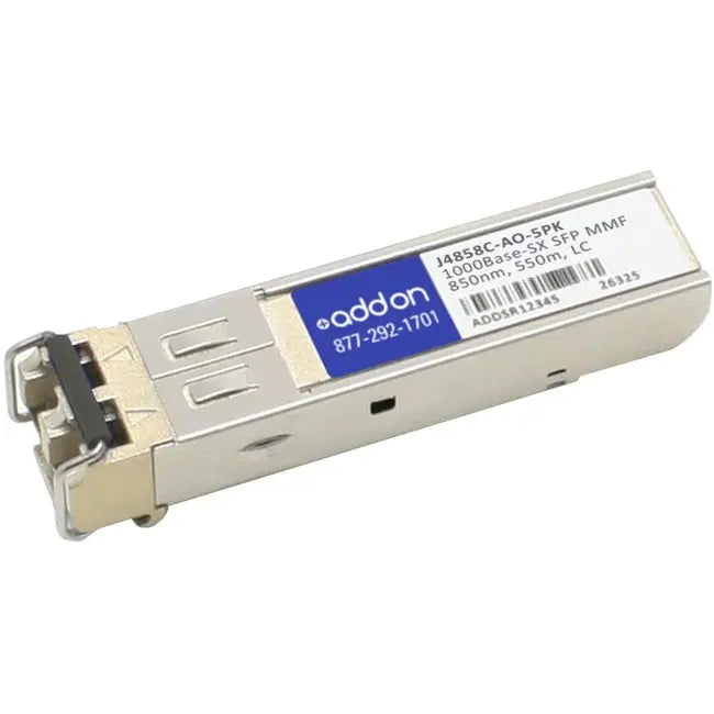 AddOn 5-Pack of HP J4858C Compatible TAA Compliant 1000Base-SX SFP Transceiver (MMF, 850nm, 550m, LC) AddOn