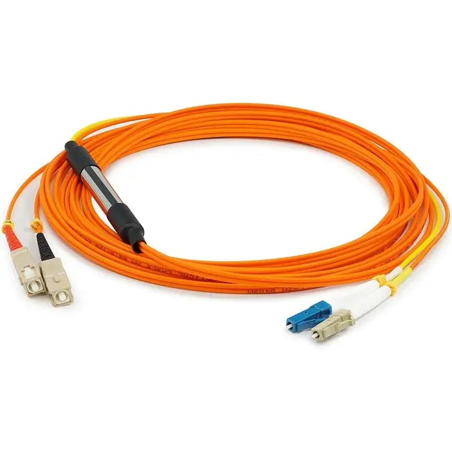 AddOn 5m Cisco CAB-MCP-LC-5M Compatible LC (Male) to SC (Male) Orange OM1 & OS1 Duplex Fiber Mode Conditioning Cable AddOn