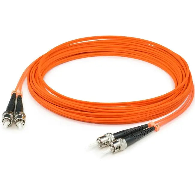 AddOn 5m ST (Male) to ST (Male) Orange OM1 Duplex Fiber OFNR (Riser-Rated) Patch Cable AddOn