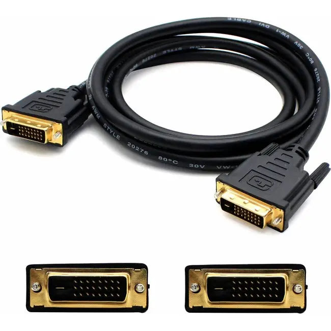 AddOn 6ft DVI-D Male to Male Black Cable AddOn