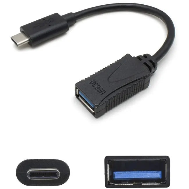 AddOn 7in USB 3.1 (C) Male to USB 3.0 (A) Female Black Adapter Cable AddOn