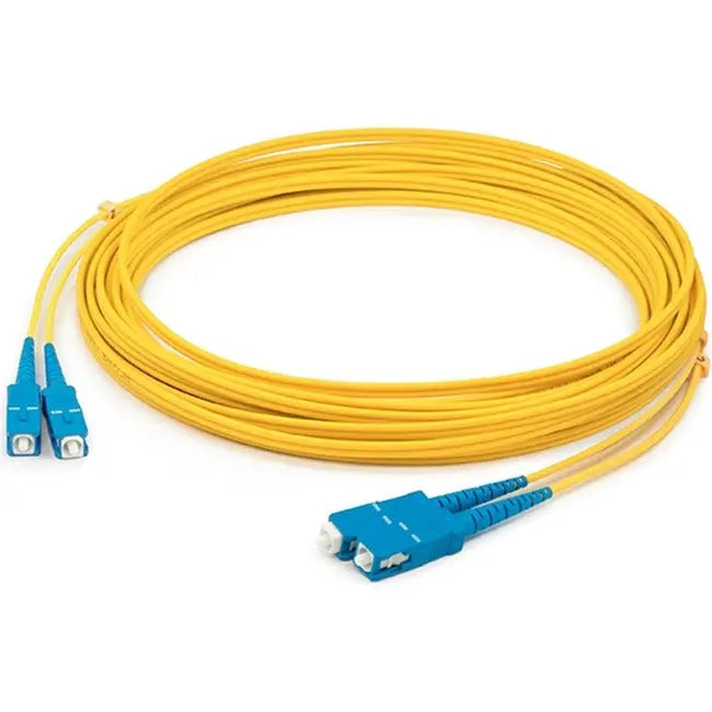 AddOn 7m SC (Male) to SC (Male) Yellow OS1 Duplex Fiber OFNR (Riser-Rated) Patch Cable AddOn