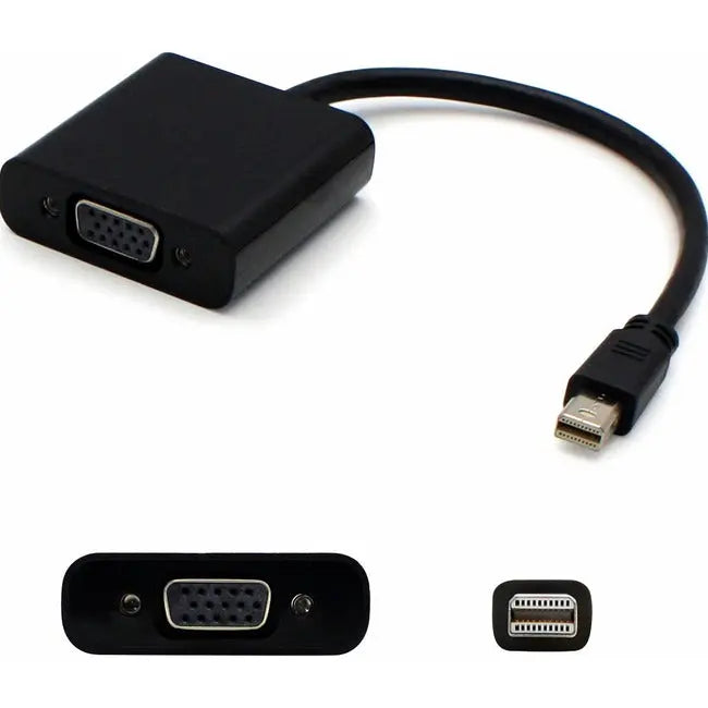 AddOn 8in Mini-DisplayPort Male to VGA Female Black Adapter Cable with Support for Intel Thunderbolt? AddOn