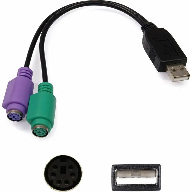AddOn 8in USB 2.0 (A) Male to PS/2 Female Gray Adapter Cable AddOn