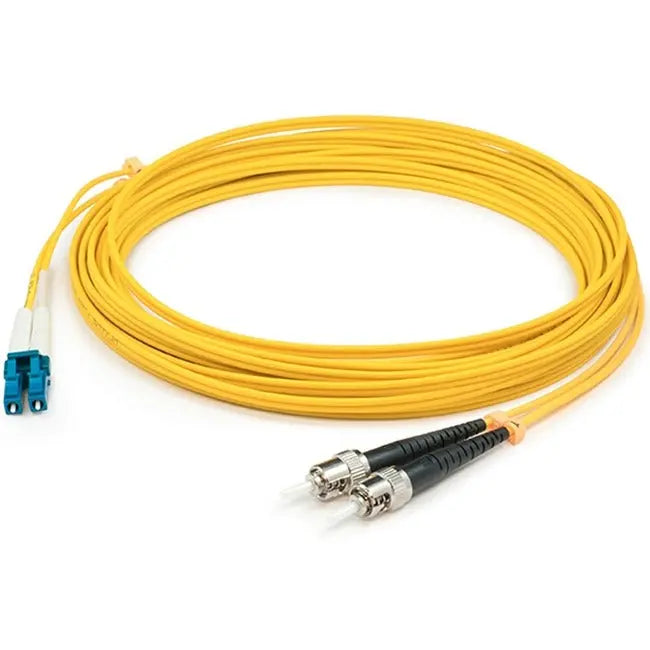 AddOn 8m LC (Male) to ST (Male) Yellow OS1 Duplex Fiber OFNR (Riser-Rated) Patch Cable AddOn