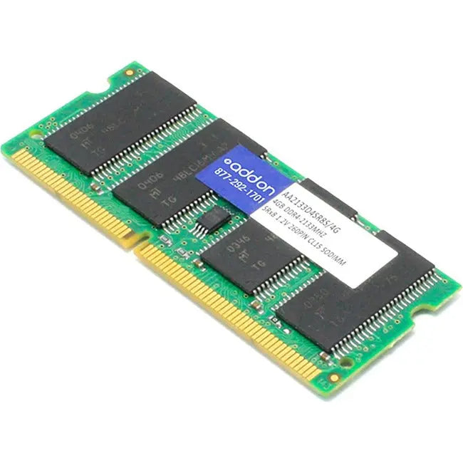AddOn AA2133D4SR8S/4G x1 JEDEC Standard 4GB DDR4-2133MHz Unbuffered Single Rank x8 1.2V 260-pin CL15 SODIMM AddOn
