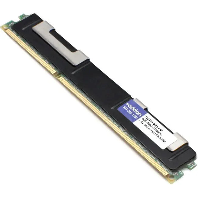 AddOn AM1866D3SR4RN/8G x1 HP 731761-B21 Compatible Factory Original 8GB DDR3-1866MHz Registered ECC Single Rank x4 1.5V 240-pin CL13 RDIMM AddOn