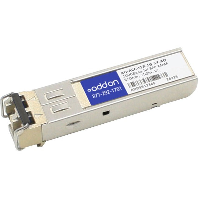 AddOn Aerohive AH-ACC-SFP-1G-SX Compatible TAA Compliant 1000Base-SX SFP Transceiver (MMF, 850nm, 550m, LC) AddOn
