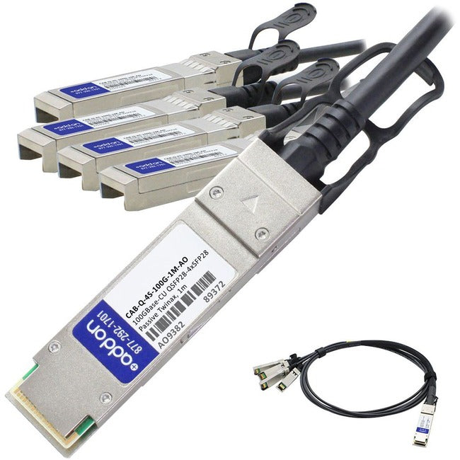 AddOn Arista Networks CAB-Q-4S-100G-2M Compatible TAA Compliant 100GBase-CU QSFP28 to 4xSFP28 Direct Attach Cable (Passive Twinax, 2m) AddOn