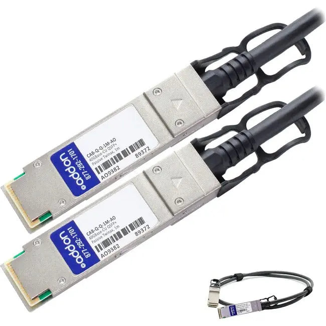 AddOn Arista Networks CAB-Q-Q-1M Compatible TAA Compliant 40GBase-CU QSFP+ to QSFP+ Direct Attach Cable (Passive Twinax, 1m) AddOn