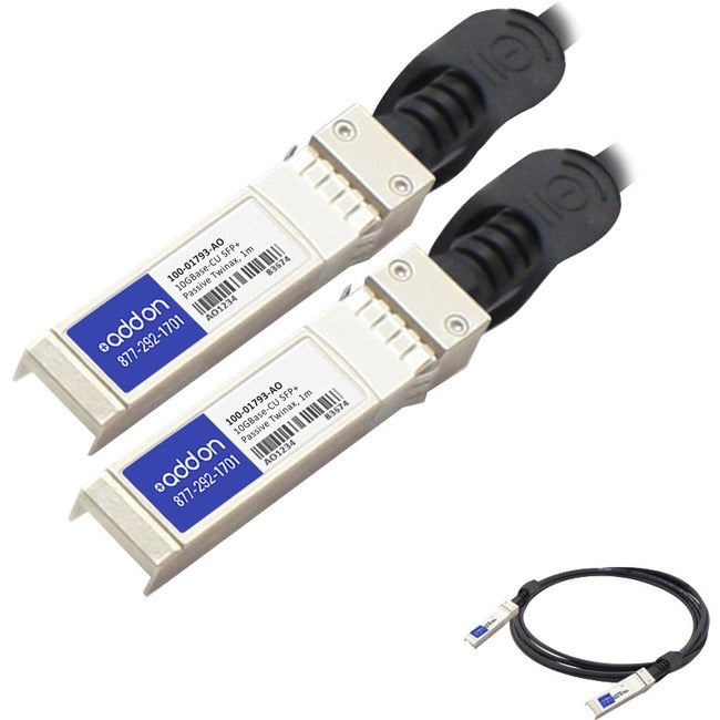 AddOn Calix 100-01793 Compatible TAA Compliant 10GBase-CU SFP+ to SFP+ Direct Attach Cable (Passive Twinax, 1m) AddOn
