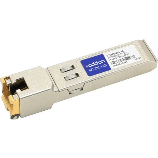 AddOn Ciena NTTP61BAE6 Compatible TAA Compliant 10/100Base-TX SFP Transceiver (Copper, 100m, RJ-45) AddOn
