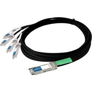 AddOn Cisco QSFP-4SFP10G-CU1M Compatible TAA Compliant 40GBase-CU QSFP+ to 4xSFP+ Direct Attach Cable (Passive Twinax, 1m) AddOn