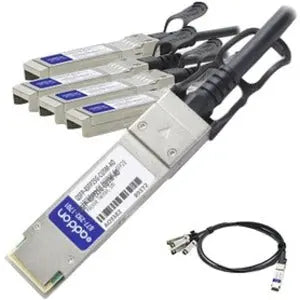 AddOn Cisco QSFP-4SFP25G-CU5M Compatible TAA Compliant 100GBase-CU QSFP28 to 4xSFP28 Direct Attach Cable (Passive Twinax, 5m) AddOn