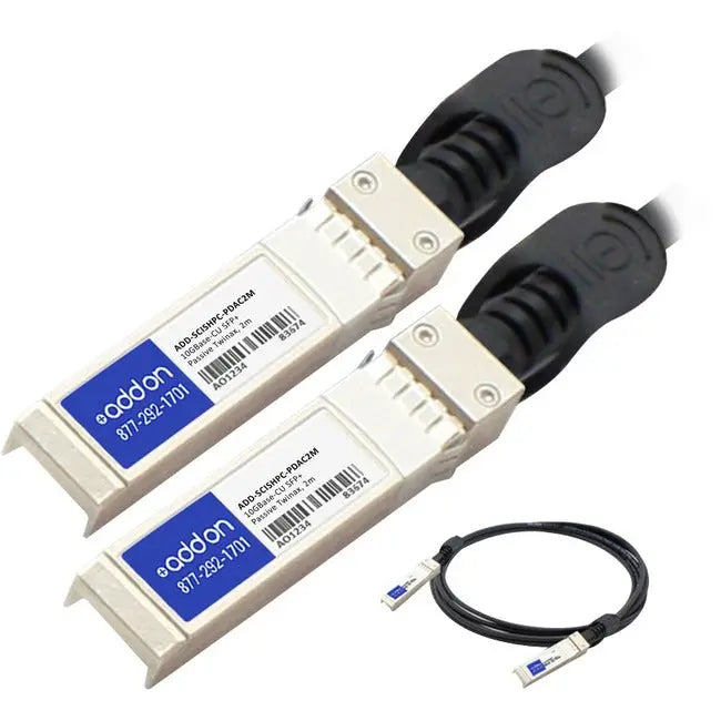 AddOn Cisco SFP-H10GB-CU2M to HP JD097C-2M Compatible TAA Compliant 10GBase-CU SFP+ to SFP+ Direct Attach Cable (Passive Twinax, 2m) AddOn