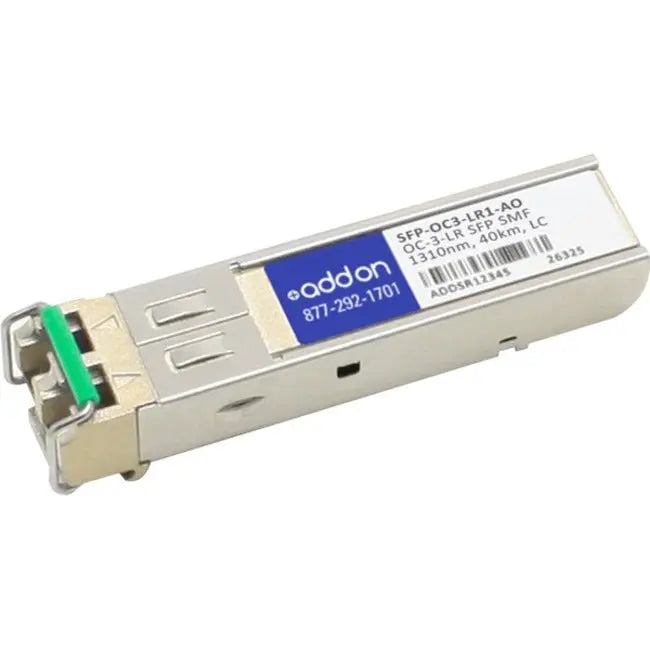 AddOn Cisco SFP-OC3-LR1 Compatible TAA Compliant OC-3-LR SFP Transceiver (SMF, 1310nm, 40km, LC) AddOn