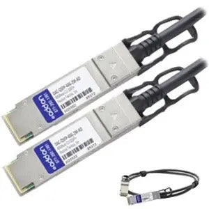 AddOn Dell DAC-QSFP-40G-2M Compatible TAA Compliant 40GBase-CU QSFP+ to QSFP+ Direct Attach Cable (Passive Twinax, 2m) AddOn
