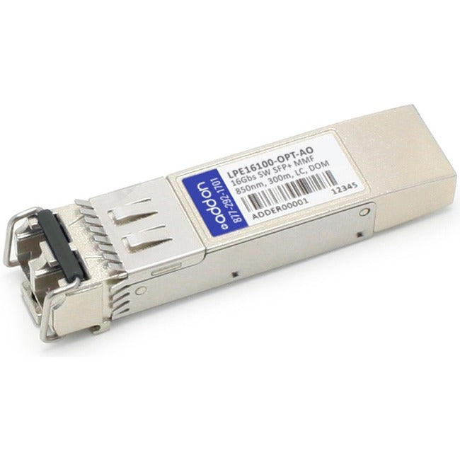 AddOn Emulex LPe16100-OPT Compatible TAA Compliant 16Gbs Fibre Channel SW SFP+ Transceiver (MMF, 850nm, 300m, LC) AddOn