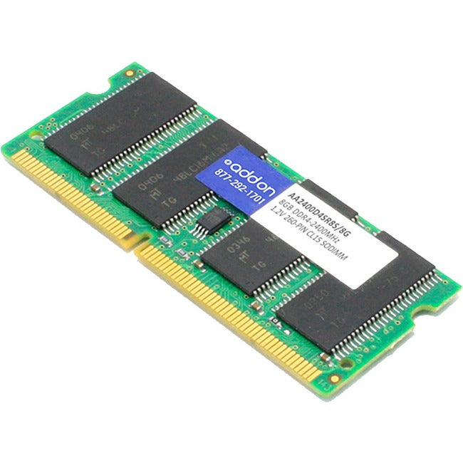 AddOn JEDEC Standard 8GB DDR4-2400MHz Unbuffered Single Rank x8 1.2V 260-pin CL15 SODIMM AddOn