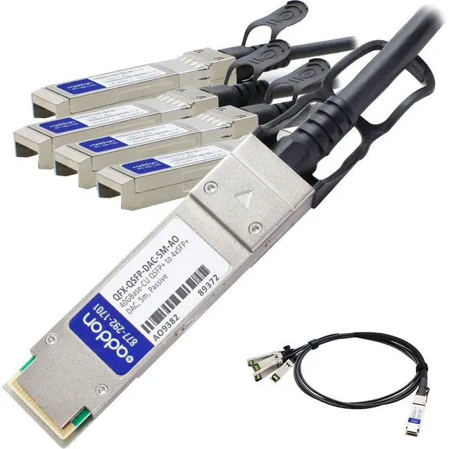 AddOn Juniper Networks QFX-QSFP-DAC-5M Compatible TAA Compliant 40GBase-CU QSFP+ to QSFP+ Direct Attach Cable (Passive Twinax, 5m) AddOn