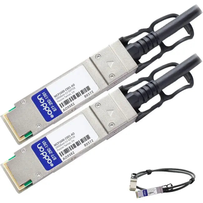 AddOn Mellanox MCP1600-C001 Compatible TAA Compliant 100GBase-CU QSFP28 to QSFP28 Direct Attach Cable (Passive Twinax, 1m) AddOn