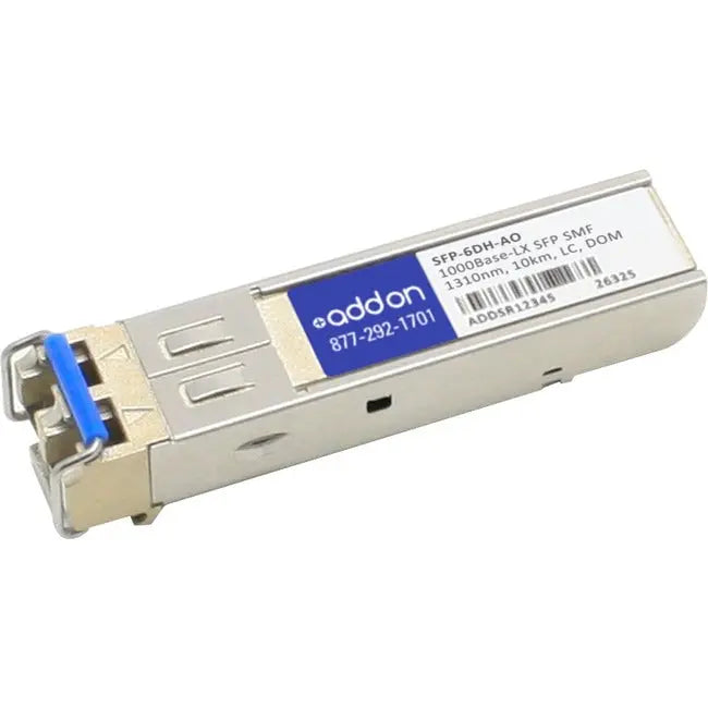 AddOn Rad SFP-6DH Compatible TAA Compliant 1000Base-LX SFP Transceiver (SMF, 1310nm, 10km, LC, DOM) AddOn