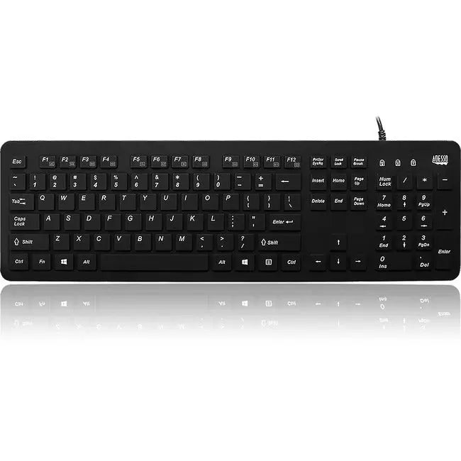 Adesso AKB-235UB - Antimicrobial Waterproof Desktop Keyboard Adesso, Inc