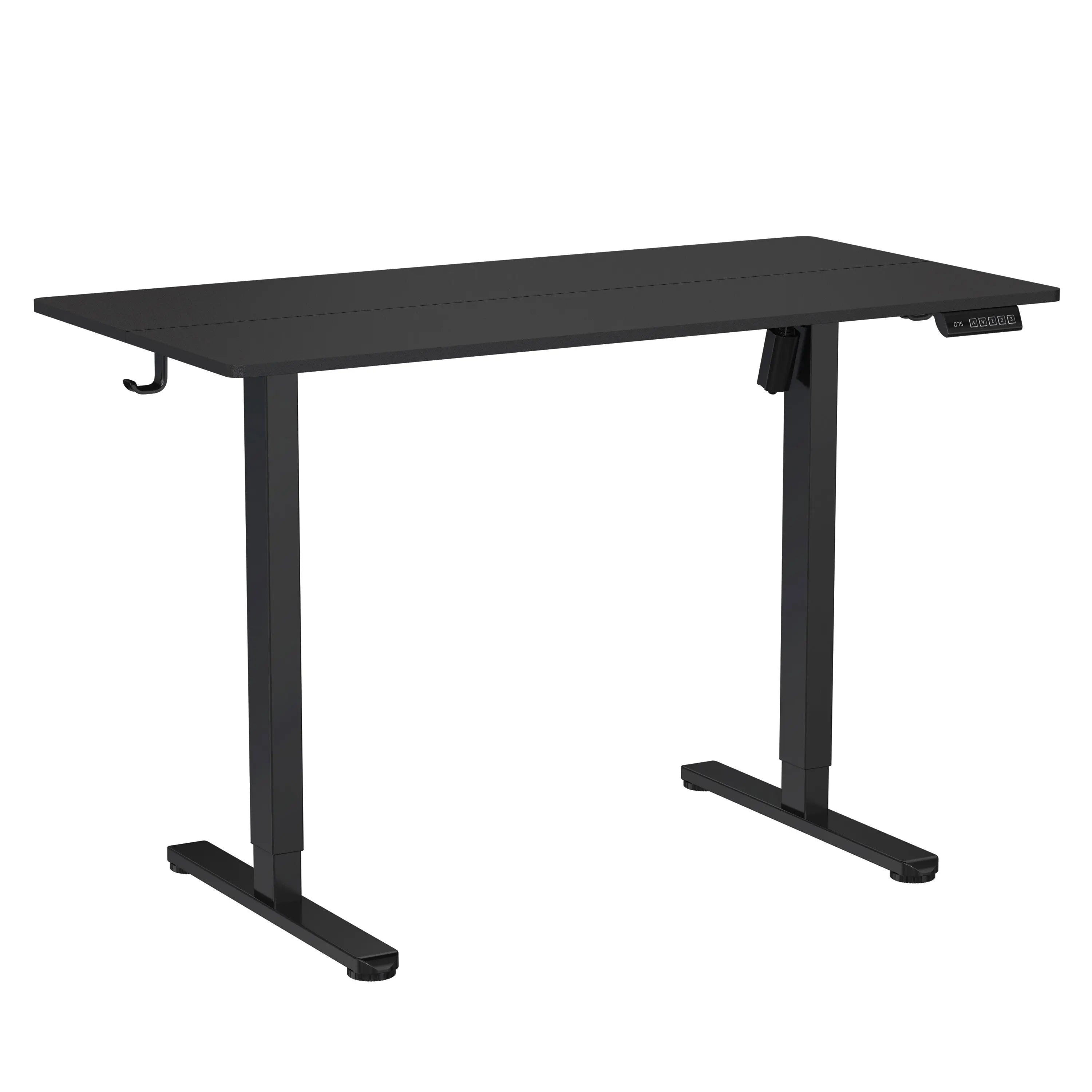 Adjustable Black Wood and Stainless Steel Standing Desk Homeroots