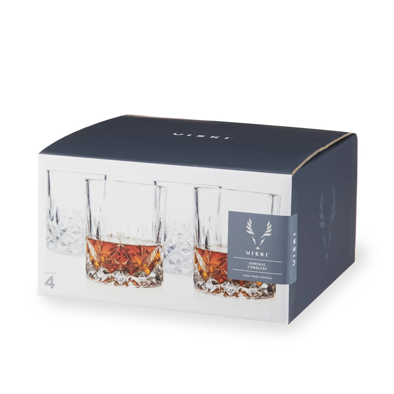 Admiral Crystal Tumblers set of 4 by Viski Viski
