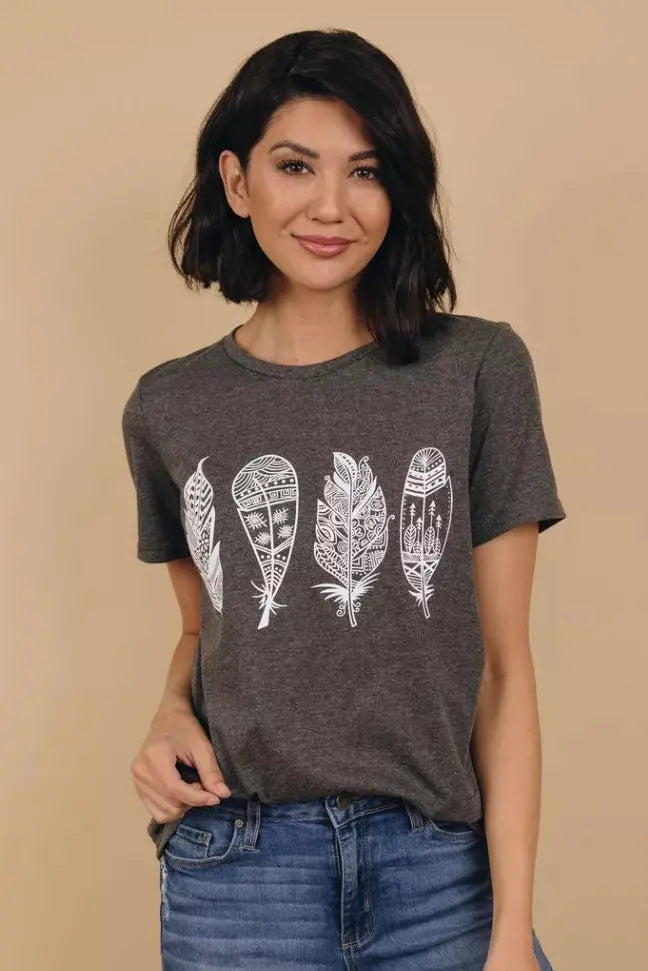 Adrian Feather Tee Stay Warm in Style