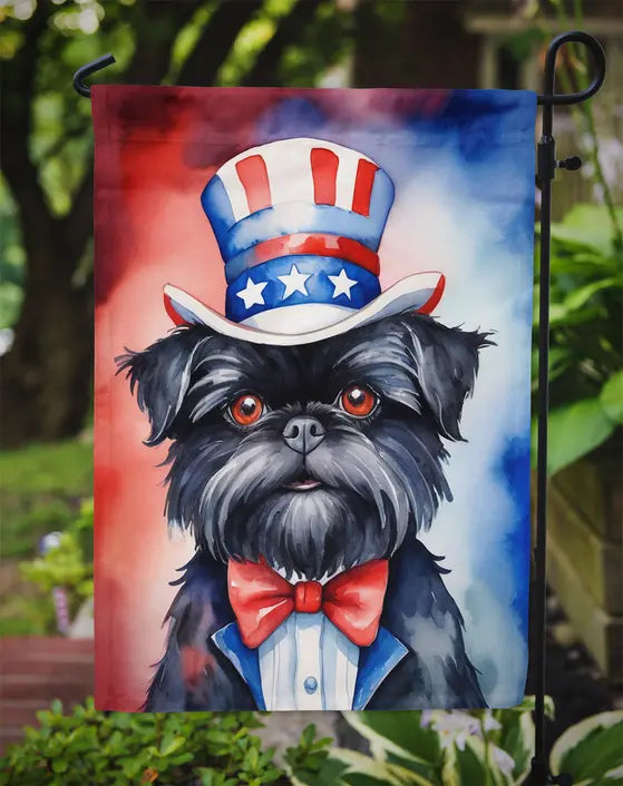 Affenpinscher Patriotic American Garden Flag Caroline's Treasures