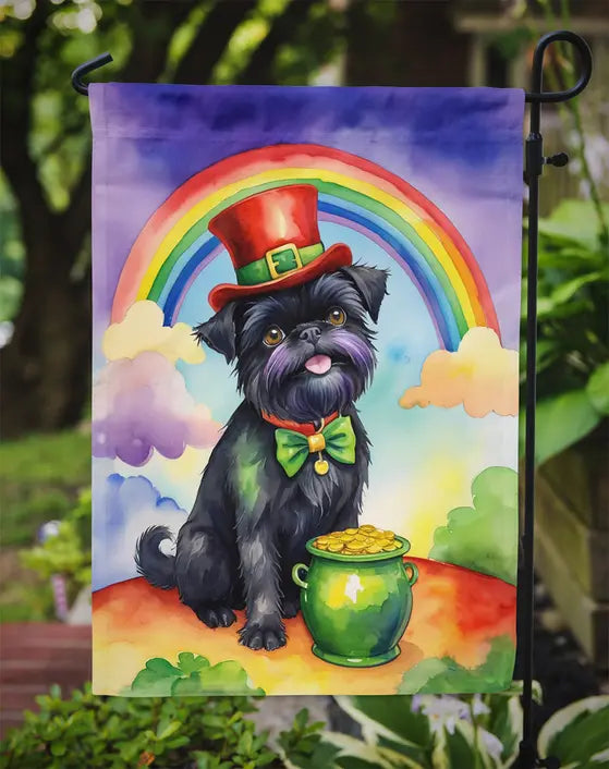 Affenpinscher St Patrick's Day Garden Flag Caroline's Treasures