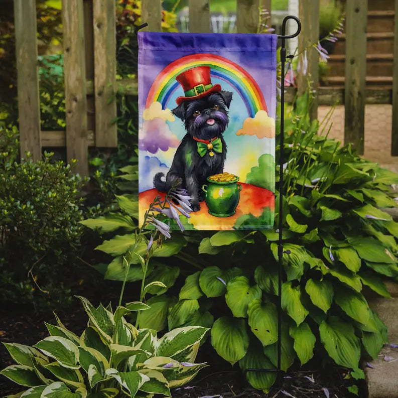 Affenpinscher St Patrick's Day Garden Flag Caroline's Treasures