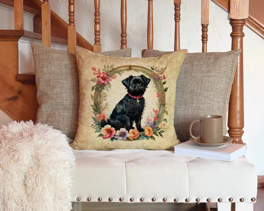 Affenpinscher and Flowers Pair of Pot Holders Caroline's Treasures
