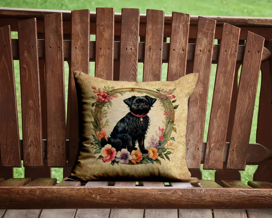 Affenpinscher and Flowers Pair of Pot Holders Caroline's Treasures