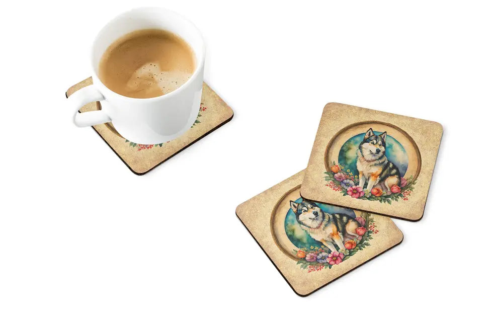Affenpinscher and Flowers Pair of Pot Holders Caroline's Treasures