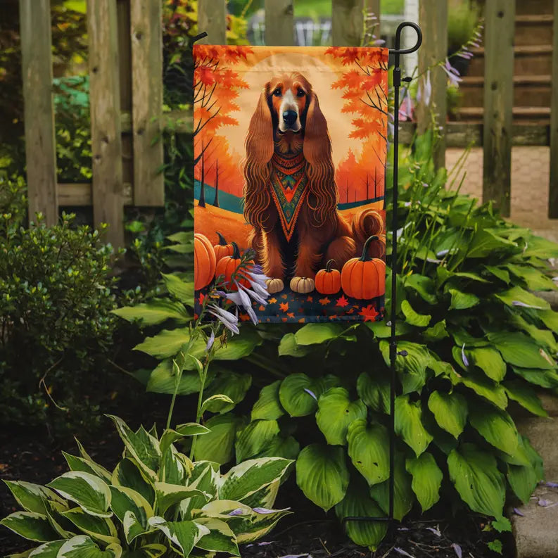 Afghan Hound Fall Garden Flag Caroline's Treasures