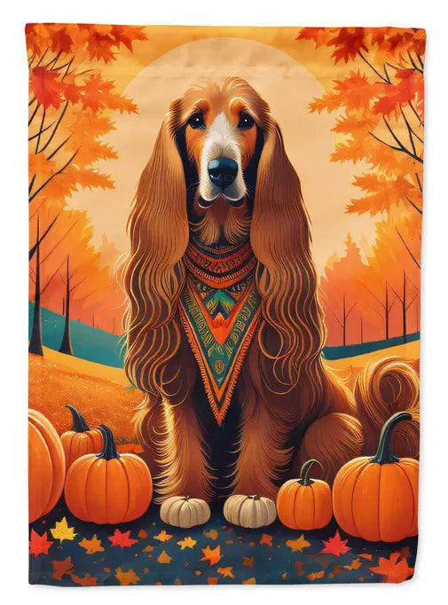 Afghan Hound Fall Garden Flag Caroline's Treasures