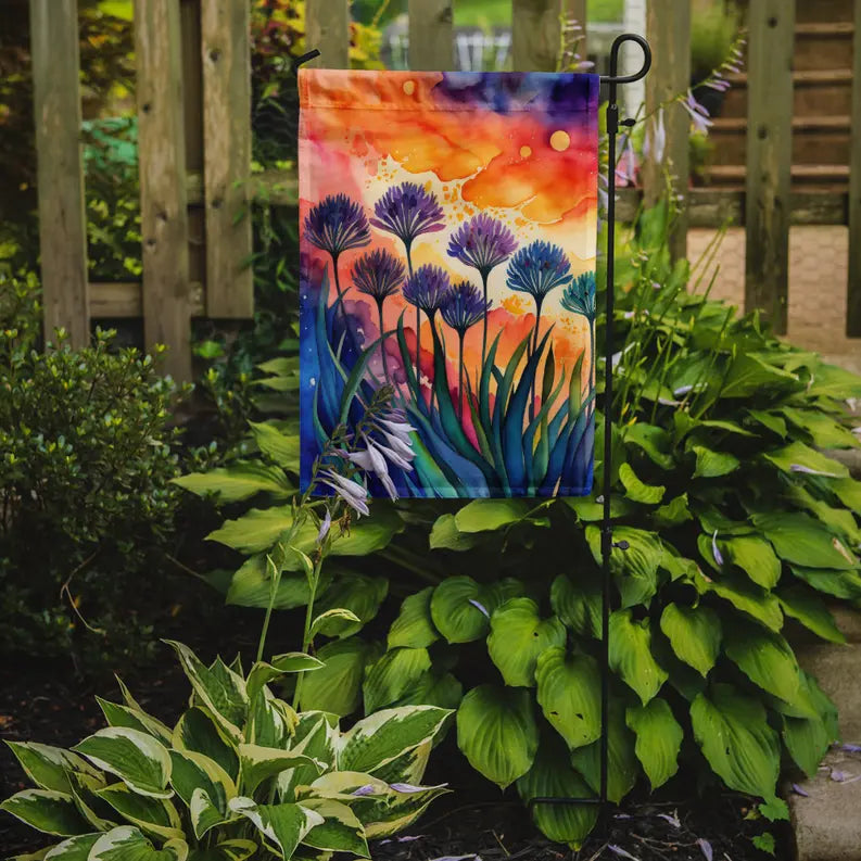 Agapanthus in Color Garden Flag Caroline's Treasures